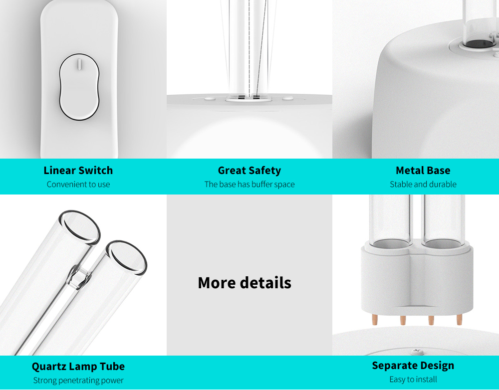 High-power 38W Household Disinfection Lamp from Xiaomi youpin - White