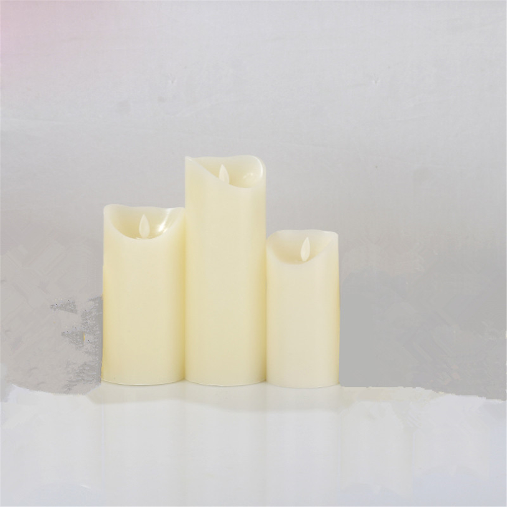 Remote Control /LED/ Flameless Moving Wick Simulation Candle Lamp Party Wedding 3PCS